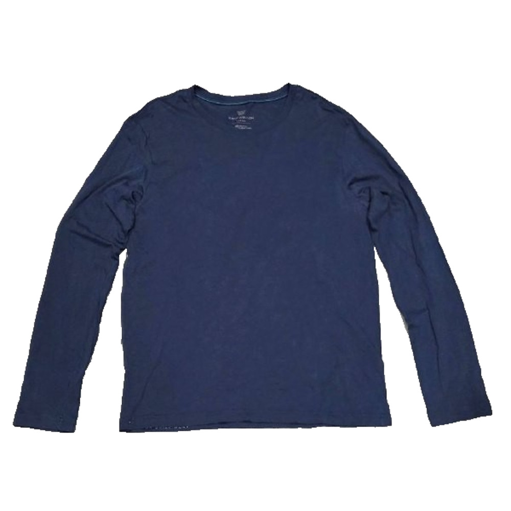 Mack Weldon 100% Pima Cotton crew neck Long Sleeve T-Shirt Men’s XL Navy A006220